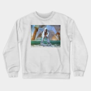 ...the Goddess and Birth of a Temple in the Sea... Crewneck Sweatshirt